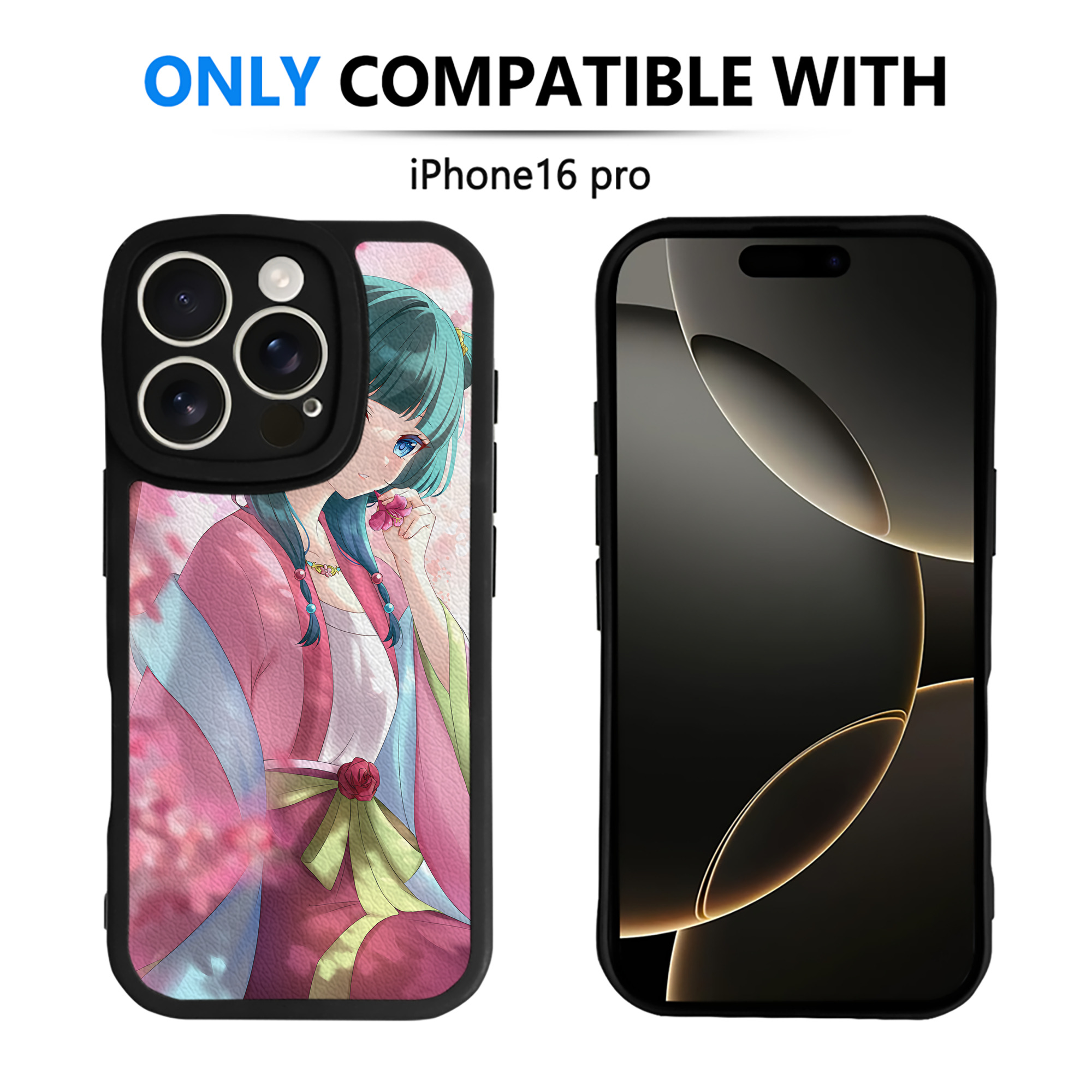 （画像用） 薬屋のひとりごと The Apothecary Diaries 【iPhone 16シリーズ対応】シリコンスマホケース（レザー調） 材質：シリコン